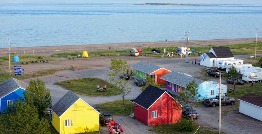 Vue aérienne des Maisonnettes des Iles